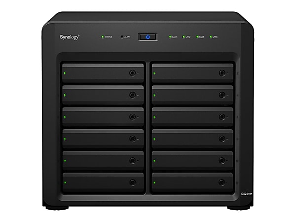 Synology DiskStation DS2419+ SAN/NAS Storage System - Intel Atom C3538 2.10 GHz - 12 x HDD Supported - 12 x SSD Supported - 4 GB RAM - Serial ATA Controller