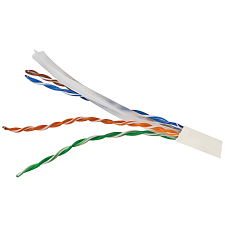 Vericom CAT-6/UTP Solid Riser CMR Cable, 1,000’, White, MBW6U-01444