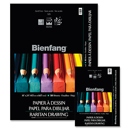 Bienfang® Raritan Drawing Pad, 9" x 12", 30 Sheets