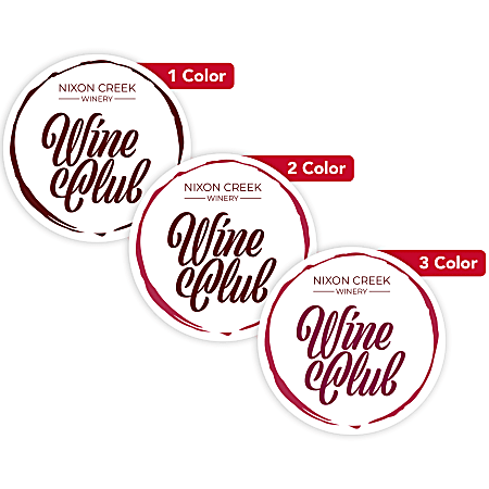 Custom 1, 2 Or 3 Color Printed Labels/Stickers, Round, 5", Box Of 250