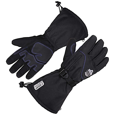 Ergodyne ProFlex 825WP Thermal Waterproof Winter Work Gloves, Medium, Black