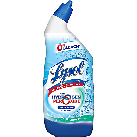 Lysol® with Hydrogen Peroxide Toilet Bowl Cleaner - Fresh - 24 oz. - Liquid - 0.19 gal (24 fl oz) - Cool Spring Breeze Scent - 12 / Carton