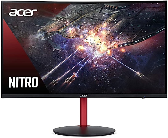 Acer® Nitro 31.5" XZ322QU Pbmiiphx XZ2 Series Refurbished Curved Monitor, AMD FreeSync