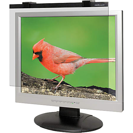 Business Source 19"-20" LCD Monitor Antiglare Filter Black - For 19"LCD, 20" Monitor - 5:4 - Acrylic - Anti-glare - 1 Pack