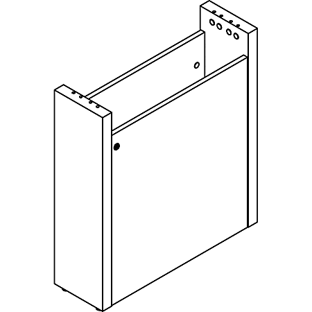 Lorell Prominence 2.0 Modular Table Base with Door - 24