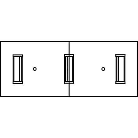 Lorell Prominence 2.0 Modular Table Base with Door - 24