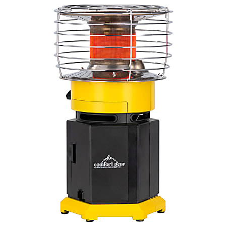 Comfort Gear® PPH360-10 10,000-BTU Indoor/Outdoor Portable Personal 360° Propane Heater, Black & Yellow