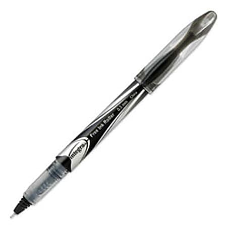 Integra Needle Tip Liquid Ink Rollerball Pens - Rollerball Pen,Liquid Ink,Needle Tip,.5mm,Black Barrel/Ink