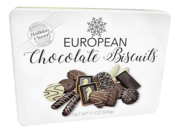 Original Gourmet European Cookies With Tin, 17.6 Oz