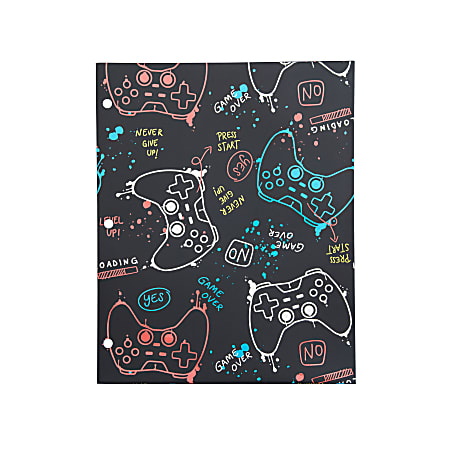 Eccolo BTS 2-Pocket Folder, 8-1/2" x 11", Gamer