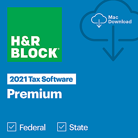 H&R Block Premium Self-Employed/Rental 2021, For Apple® Mac®, Download