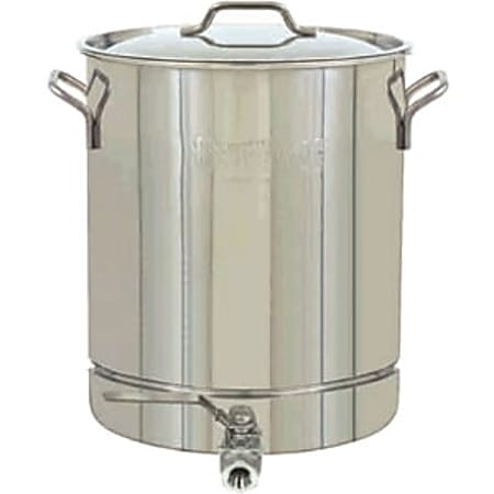 Bayou Classic 64 Quart Stainless Steel Stockpot with Spigot - 1064