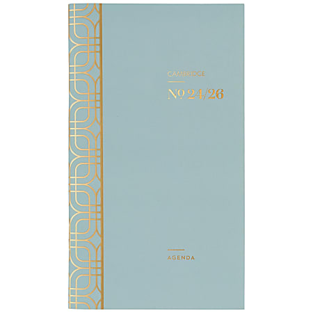 2024-2026 Cambridge® WorkStyle® Monthly 2-Year Academic Planner, 3-1/2" x 6-1/4", Mellow Frost, July 2024 To June 2026, 1606-021A-46