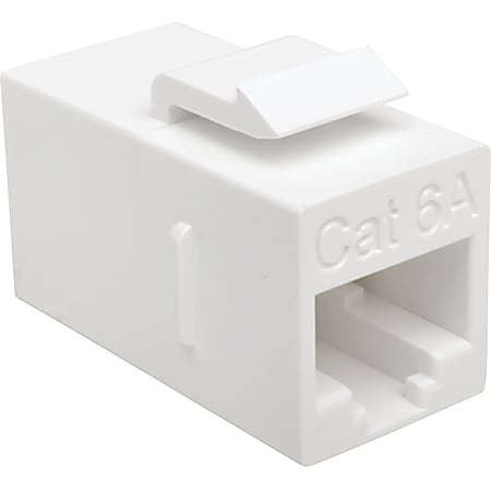 Eaton Tripp Lite Series Cat6a Straight-Through Modular In-Line Snap-In Coupler, (RJ45 F/F), TAA, N2350016A