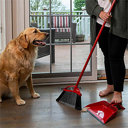 O Cedar PowerCorner Pet Pro Broom Red Black Gray 1 Each - Office Depot