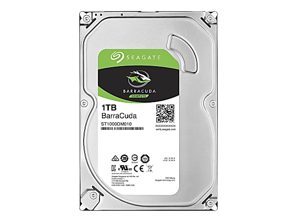 Seagate Barracuda ST1000DM010 - Hard drive - 1 TB - internal - 3.5" - SATA 6Gb/s - 7200 rpm - buffer: 64 MB