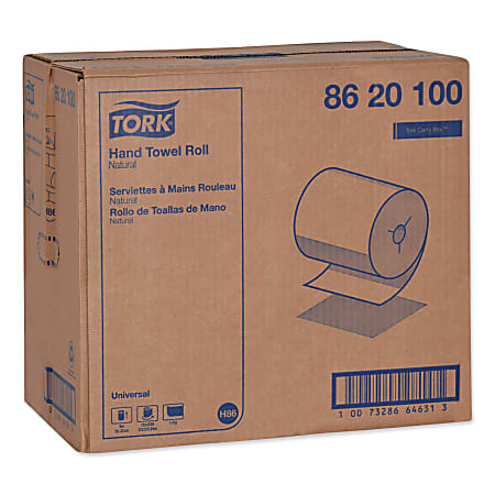 Tork Universal Notched 1 Ply Paper Towels 425 Per Roll Natural
