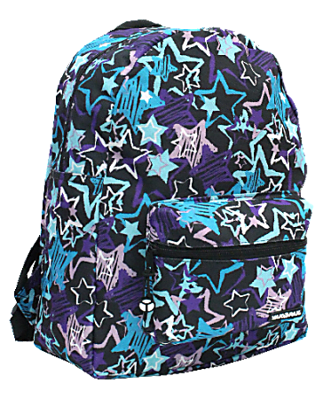 Yak Pak NYC Classic Backpack Crazy Stars Blue Office Depot