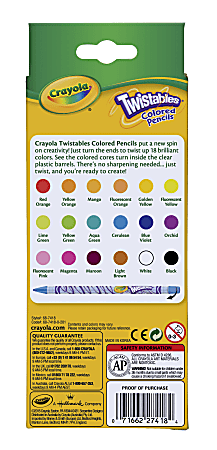 Crayola Twistables Colored Pencil - Assorted Lead 