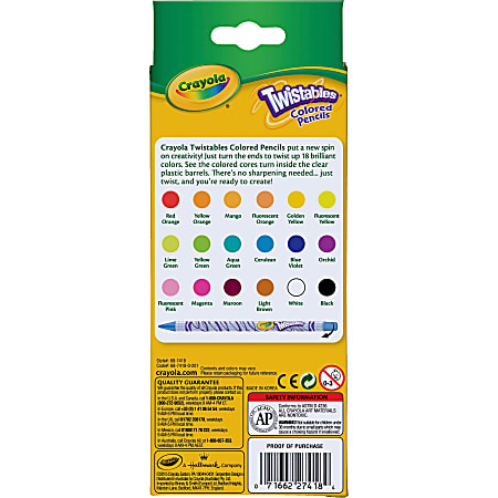 Crayola Twistables Colored Pencils - Pack of 50 (68-7406) for sale online