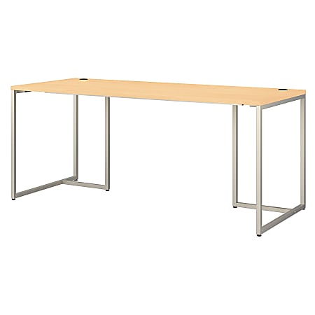 kathy ireland® Office by Bush Business Furniture Method Table 72"W Computer Desk, Natural Maple, Standard Delivery