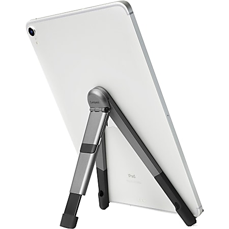 Twelve South Compass Pro for iPad | Portable display stand with 3 viewing/typing angles for all sizes iPad and iPad Pro - 1.3" x 2.6" x - Metal, Silicone - 1 - Space Gray