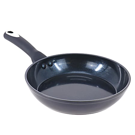 Oster Hawke Aluminum Ceramic Nonstick Frying Pan, 9-1/2”, Dark Blue