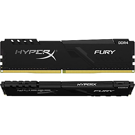 HyperX FURY - DDR4 - kit - 32 GB: 2 x 16 GB - DIMM 288-pin - 3600 MHz / PC4-28800 - CL17 - 1.35 V - unbuffered - non-ECC - black