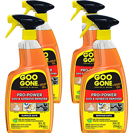 Goo Gone Spray Gel - 24 fl oz - For Tar, Glue, Caulk, Sealant, Tree Sap, Wet Paint, Asphalt, Ink, Marker Soot, Grease, Oil - Orange - Citrus Extract 4 / Carton Goo Gone Spray Gel - 24 fl oz - For Tar, Glue, Caulk, Sealant, Tree Sap, Wet Paint, Asphalt, Ink, Marker Soot, Grease, Oil - Orange - Citrus Extract 4 / Carton