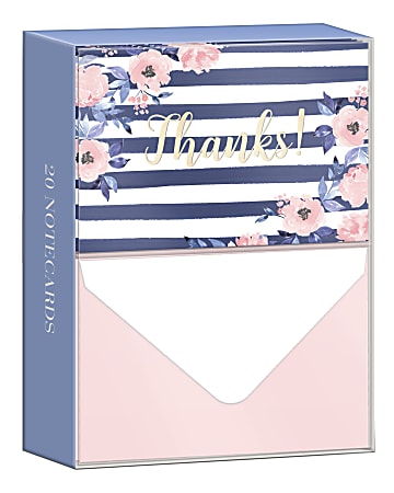 Baby Banner Thank You Boxed Blank Note Cards With Envelopes