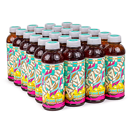 Arizona Ice Tea With Lemon Flavor, 16 Oz, Pack Of 24 Bottles