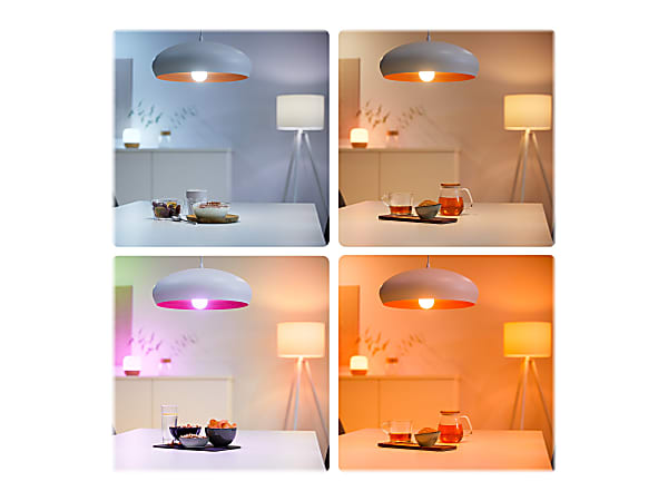Philips LED Light Bulb 8 W 60 W Incandescent Equivalent Wattage 800 lm A19 Size Warm to Cool White Light Color E26 Base 25000 Hour 3500.3 F 1926.8 C 11240.3 F 6226.8 C Color Temperature 200 Beam Angle...