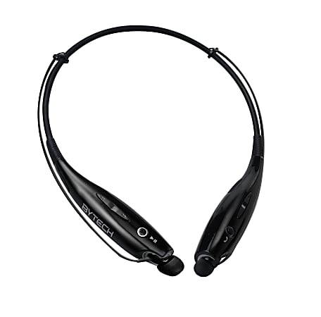 Bytech Bluetooth® Over-The-Neck Earphones, Black, BYAUBO109BK