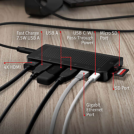 Twelve South StayGo USB C Hub 85 W USB Type C 5 x USB Ports 3 x