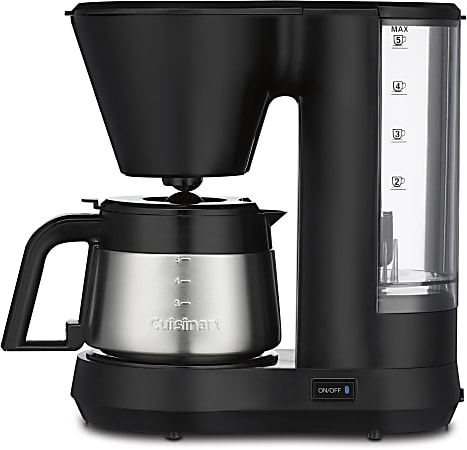 Cuisinart™ 5-Cup Coffee Maker, Black/Silver