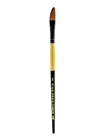 Dynasty Short-Handled Paint Brush, 3/8", Dagger Bristle, Synthetic, Multicolor