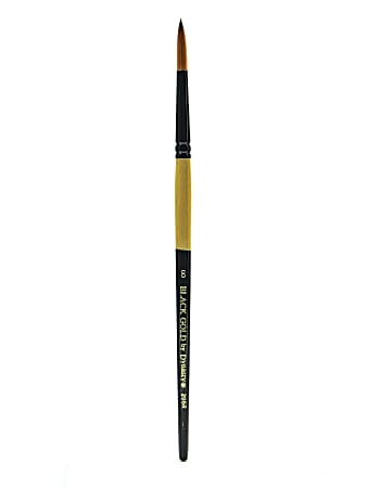 Dynasty Short-Handled Paint Brush, Size 8, Round Bristle,