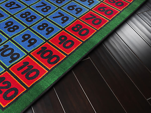 Flagship Carpets Counting to 120 Rug Square 12 x 12 Multicolor - Office ...