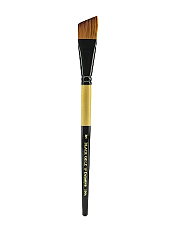 Dynasty Short-Handled Paint Brush, 3/4", Angular Bristle, Synthetic, Multicolor