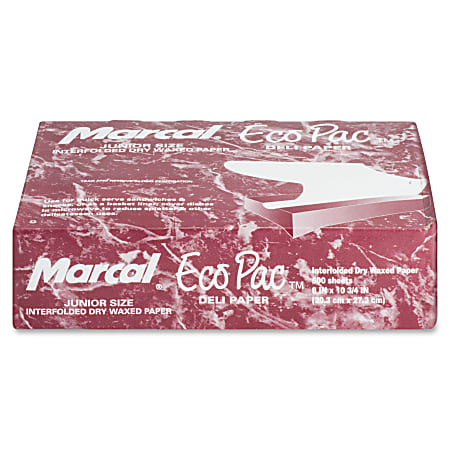 Bagcraft Wax Paper Sheets - 8" Width x 10.75" Length - Interfolded, Dispenser, Moisture Resistant, Versatile - Paper - White