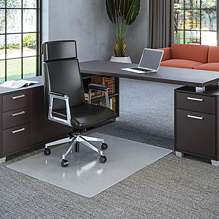 Deflecto Polycarbonate Chair Mat For Pile Carpets, 46"W x 60"D, Clear