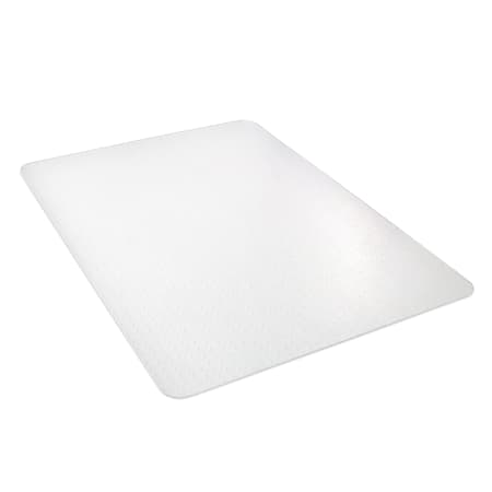 Deflecto Polycarbonate Chair Mat For Pile Carpets, Rectangular, 36"W x 48"D, Clear