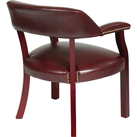 Office Star Work Smart Guest Chair OxbloodMahogany Office Depot