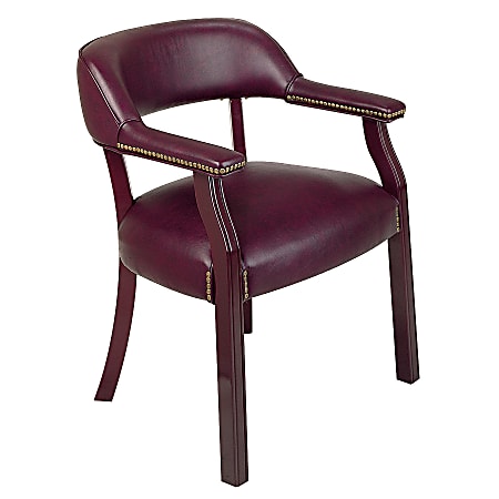 Office Star™ Work Smart® Guest Chair, Oxblood/Mahogany