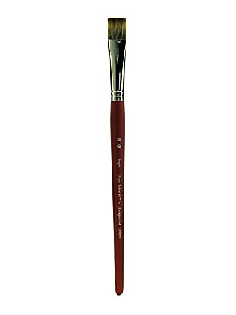 Royal & Langnickel Sabletek Short-Handle Paint Brush, L95010, Size 20, Bright Bristle, Dark Brown