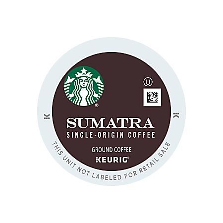 Starbucks® Single-Serve Coffee K-Cup®, Sumatra, Carton Of 16