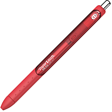 Paper Mate InkJoy Gel Pen - 0.7 mm Pen Point Size - Retractable - Red Gel-based Ink - Red Barrel - 12 / Dozen