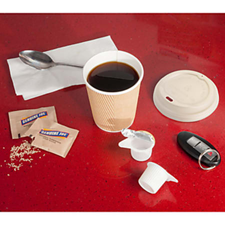 Genuine Joe Vented Hot Cup Lid - Polystyrene - 50 Lids/Pack - 1000 / Carton - White