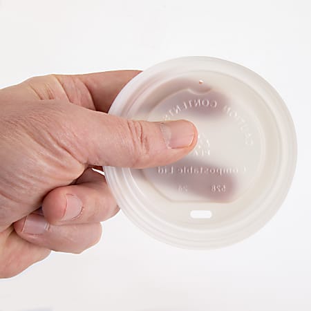 Genuine Joe Vented Hot Cup Lid - Polystyrene - 50 / Pack - White Genuine Joe Vented Hot Cup Lid - Polystyrene - 50 / Pack - White