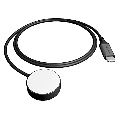 cellhelmet® USB-C® MFi Certified Wireless Charger for Apple Watch®, 3-ft., Gray, PW-231